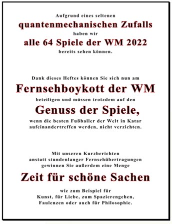 Literarischer Zeitvertreib Nr. 20